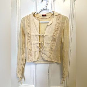 Authentic 1970s linen hippie shirt purchased from original owner